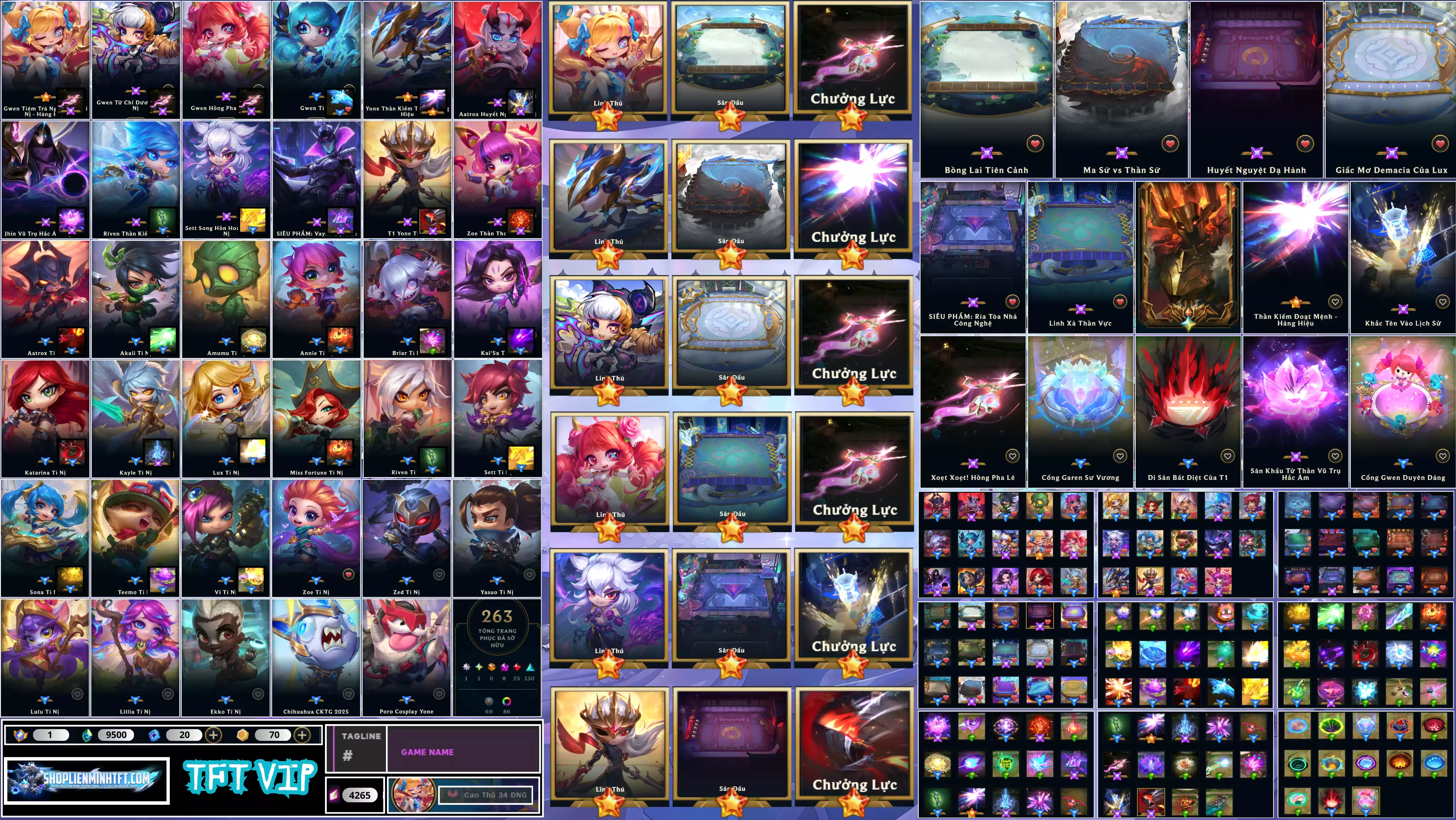 Combo Full Tí Nị Gwen - Full Combo Yone HH  5VS5 1 Vô Thượng 1 Trác Việt , Full Skin CKTG T1 Bản Chữ Ký  Thông Tin Đầy Đủ - Hỗ Trợ Góp Acc - Còn Đổi Tên